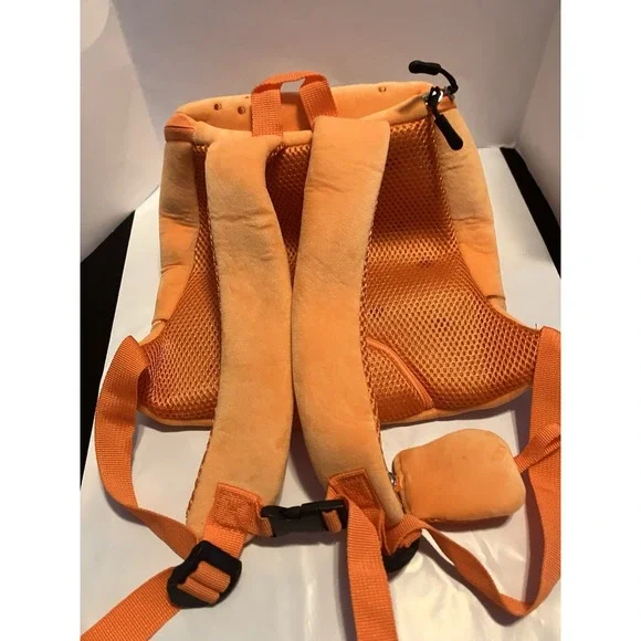 NEW KWAZII Plush Pirate daredevil Cat Backpack Face Orange Octonauts Adjustable - Picture 3 of 4